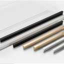 FoeZoe 10 Pack Kitchen Cabinet Pulls - Kitchen Cabinet Handles for Dresser Drawers - L-Shaped Cross Sections (3.15 inches, Black)