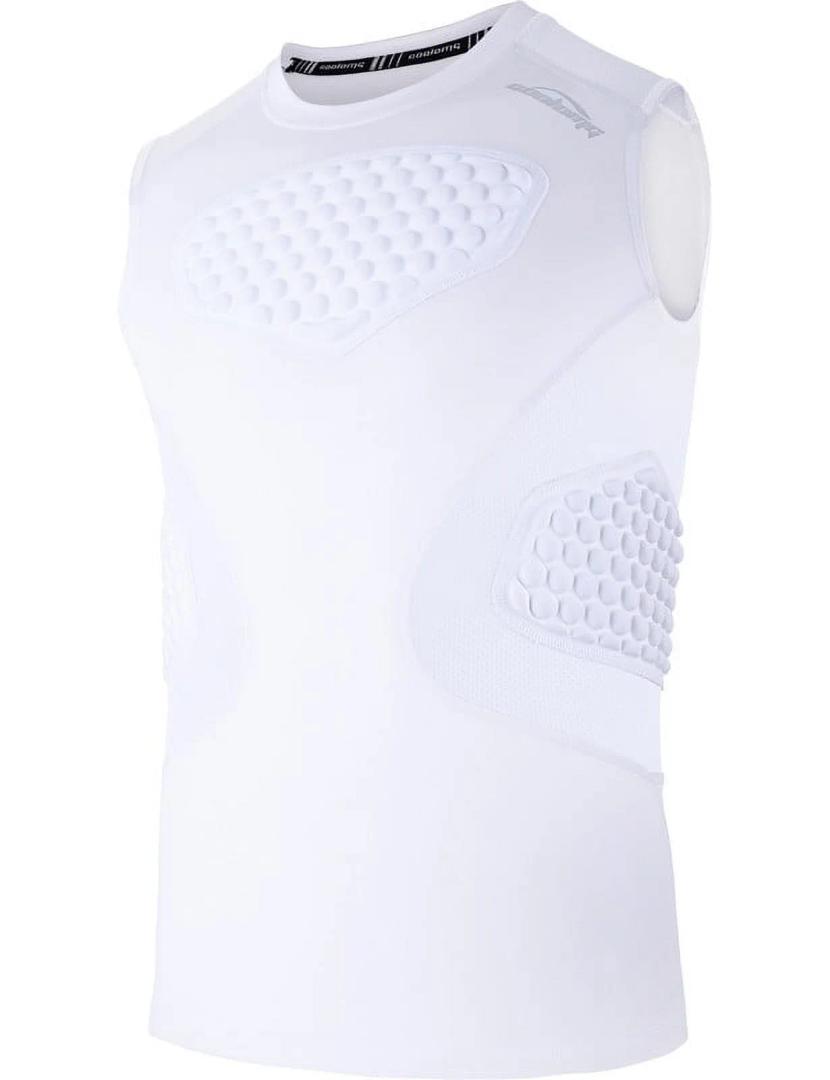 COOLOMG Youth Baseball Padded Shirt Kids Chest Protector Rib Heart Guard Sternum Protection for Football Softball Lacrosse Goalies, Size: S