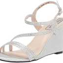 Touch Ups Women's Strappy Wedge Sandal Heeled, Size 11