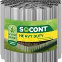 Corrugated Metal Garden Edging, Landscape Edging Border for Garden, Flower Bed, Lawn and Landscape Edging (Silver, 3"50Ft)