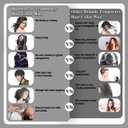 2 x HaiolorPro Black Hair Color Wax Washable, Temporary Hair Color Dye for Kids, Natural Instant Color Wax Hairstyle Cream Hair Pomades for Women & Men Party Cosplay Halloween, Gifts for Teens