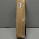 Black Curtain Rods 32 to 58 Inches (2.6-4.8ft), USFOOK 7/8 Inch Telescoping Splicing Drapery Rods for Windows 20 to 54 Inch, Decorative Translucent Finials