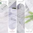 6 Pack White Cheesecloth Table Runner 10FT Long Easter Spring Boho Gauze Table Runner Rustic Sheer Runner for Mother's Day Wedding Bridal Baby Shower Birthday Party Table Decor Easter Decorations