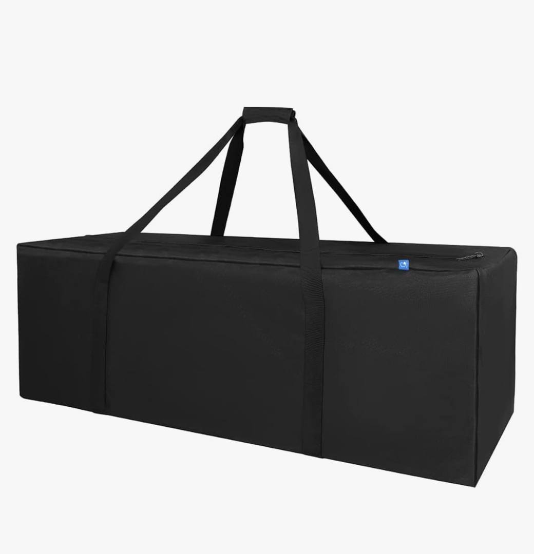 COOLBEBE 36" Sports Duffle Bag - 150L Extra Large Travel Duffel Luggage Bag with Upgrade Zipper, Sturdy & Water Resistant, Black