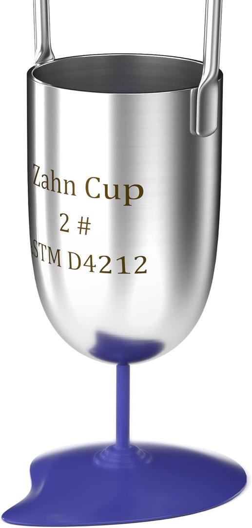 Zahn No. 2 Viscosity Cup Viscometer 44ml Dip Type Stainless Steel Flow Cup for Oil Dye Paint Finishes Honey Sauce