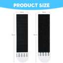 LLPT Picture Hanging Strips Detachable | 24 Pairs (48 Strips) | Medium 0.75" x 2.9" | Picture Hangers Without Nails | Removable Adhesive | for Wall Posters Photos (MB19724) | Black