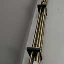 1 Inch Double Curtain Rods 84 to 120 Inches, Window Dual Drapery Rod, Adjustable Telescoping Heavy Duty Curtain Rods with Iron Finials and Aluminum Brackets for Bedroom, Patio, Kitchen, Antique Brass