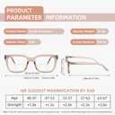 3 Pack Bifocal Reading Glasses for Women Men Oversized Clear Top Bi-focal Readers Far/Near Dual-use Computer Eyewear