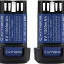 2Pack 1500mAh 8V Max Battery Compatible with Dewalt DCB080 DCF680N1 DCF682 DCB095 DW4390 DCF680N2 DCF680G2 DCL023 DCF680