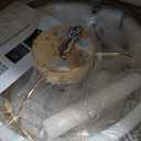 20'' Modern Caged Crystal Ceiling Fans with Lights Remote, Rose Gold, 19.7 Inch