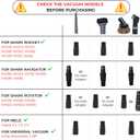 For Shark Rocket HV301 HV322 Series, Shark Navigator NV352 NV356E and Rotator NV501 Series-Vacuum Attachments Accessories 1-3/8'' plus Vacuum Adapter Compatible with Sharks & Miele Vacuum Cleaners