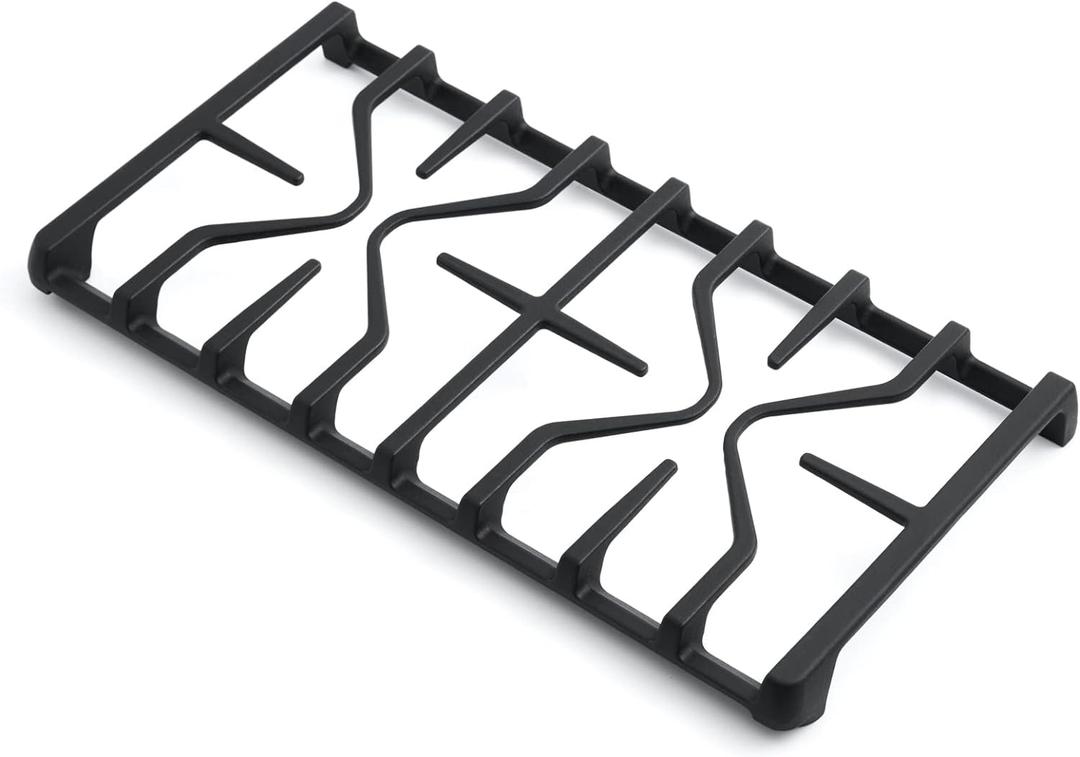 WB31X27151 Stove Grate Replacement Parts for GE Stove Parts 19.6 x 10'' WB31X24736 Burner Side Grate General Electric Gas Range Parts Stove Surface Burner Grate GE Gas Cooktop Cast Iron Rack 1 Pack