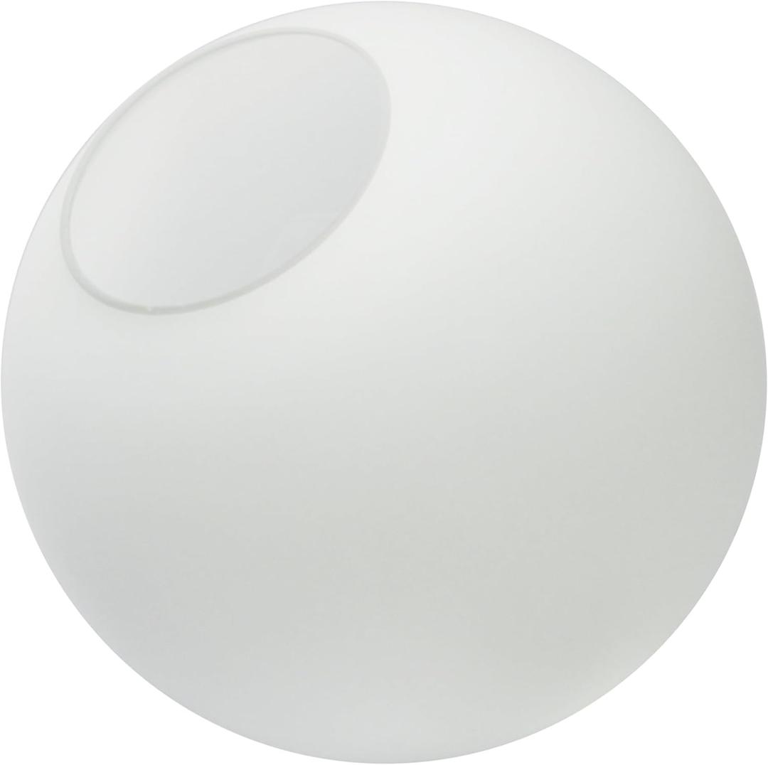Koko&Yukina 8"Frosted Glass Globes for Light Fixtures Light Globes for Fixture Replacement Milk White Glass Shades Chandelier Replacement Globes Fixture Chandelier Lamp Shades (1 Pack)