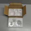 ZEERSHEE 3 Pcs 60/80/100mm Crystal Bubble Balls Solid Glass Photography Decorative Sphere Water Fountain Bubble Ball Feng Shui Gazing Divination Globe for Christmas Decoration