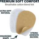 Unisex Large Size Felt Tongue Cushion Pads, 7 Pairs, Trimable