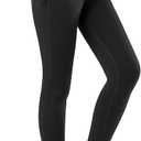 baleaf Winter Clothing Women Leggings Fleece Lined Tights Thermal Warm Thick Cold Weather Gear 1 Pockets, M