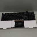 RedThunder K10 Wired Gaming Keyboard and Mouse and Wrist Rest Combo, RGB Backlit, Mechanical Feel Anti-ghosting Keyboard + 7D 7200 DPI Mice+Soft Leather Wrist Rest 3 in 1 PC Gamer Accessories(Black)