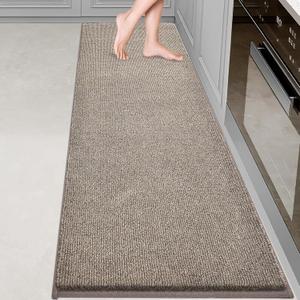 Washable Kitchen Rug 24" x 82" / 60cm x 210cm, Non Slip Kitchen Mat for Floor, Absorbent Indoor Entryway Runner Rug for Hallway, Laundry, Bathroom, Bedroom (Roll Packing)