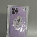  Case for iPhone 14 Pro Max, [360° Rotating Magnetic Ring Stand] with Strong Holder, Military-Grade Shockproof Silicone Phone Case, Full Protection Hands-Free Video Calls Car Mount, Purple