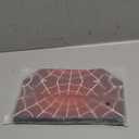 White Spider Web Makeup Bag for Purse, Waterproof Funny Cosmetic Bag for Women, Zipper Travel Toiletry Pouch Gift 9.55.9 Inch