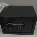 9.84"H Small Safe Box for Personal Privacy, 1.2 Cu Ft Security Safe with Fireproof Money Bag, Digital Safes with Combination Lock and Removable Shelf for Home Money Cash Medicine Documents