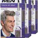Just For Men Touch of Gray, Gray Hair Coloring Kit for Men with Comb Applicator for Easy Application, Great for a Salt and Pepper Look - Light Brown, T-25, Pack of 3