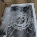 4-Light Bathroom Light Fixtures, Matte Black Modern Vanity Lights with Clear Glass Shades, Bathroom Wall Lamp for Mirror Living Room Cabinet Bedroom Porch