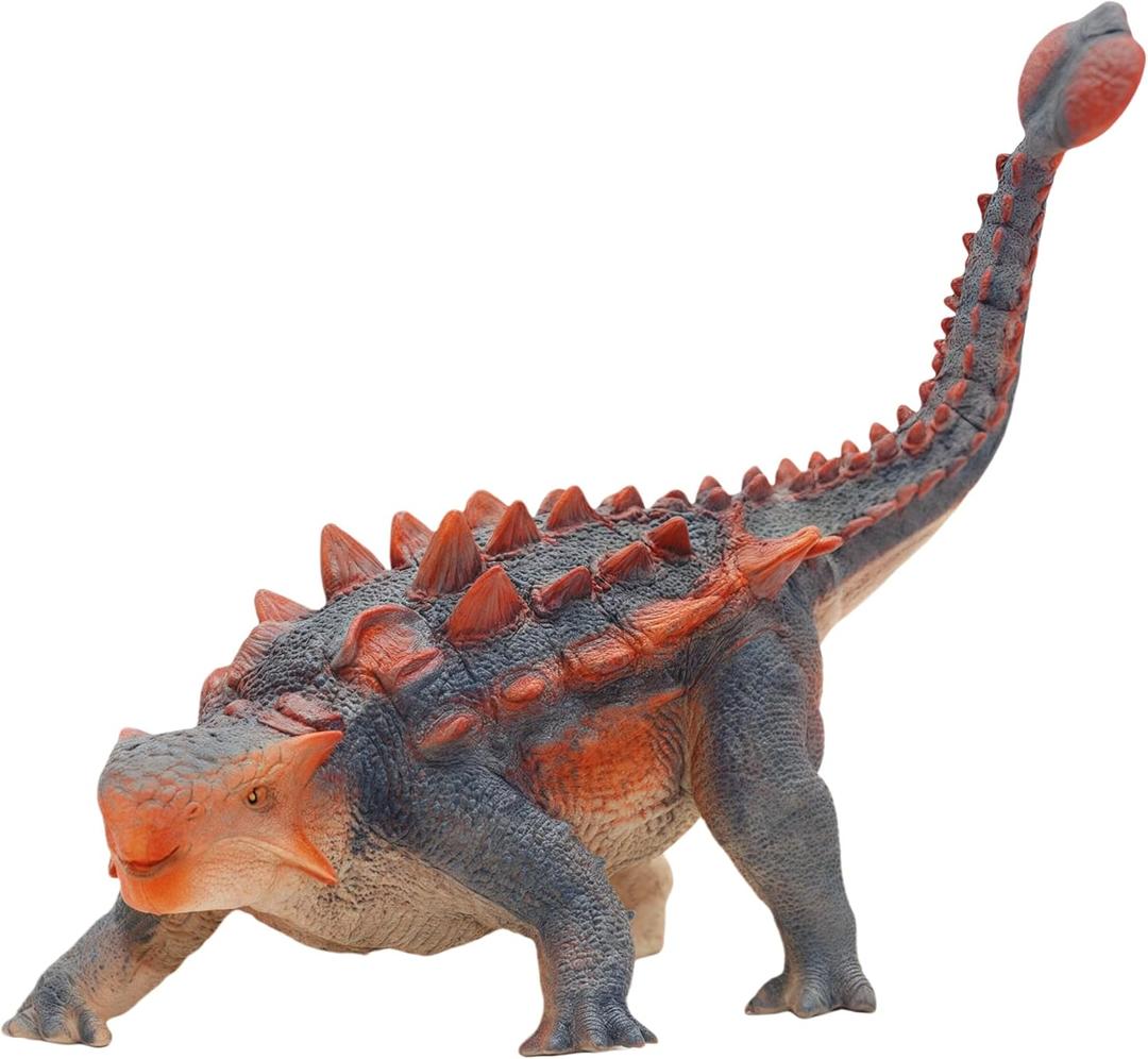 Gemini&Genius Ankylosaurus Dinosaur Toy for Kids, Saichania Action Figure for Kids Birthday Cake Topper Party Supplie for Boys and Girls Dino Lovers