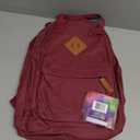 MADISON & DAKOTA Canvas Mini Backpack for Everyday & Day Pack Rucksack in Solid Color Blocks (Sangria)
