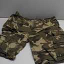 GSGGIG Cargo Short for Men Relaxed Fit Camo Outdoor Hiking Work Cotton Casual Shorts with 9 Pockets No Belt 36