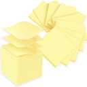 (18 Pads) Pop Up Sticky Notes 3x3 Refills, Yellow Strong Adhesive Post, Suitable for Home, Office, School, Clean Removal