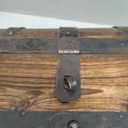 Happenings Solid Wood Treasure Chest Box, Removable Tray, Medium 12x8x8 in