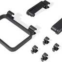 Weber Works Organizer Kit  RailMounted Grill Accessory Set with Paper Towel Holder, Garbage Bag Holder & Tool Hooks