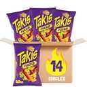 Takis Fuego Rolled Spicy Tortilla Chips, Hot Chili Pepper Lime Flavored, Multipack Box 14 Bags, 9.9 Ounces Each BBD: March 09/2026
