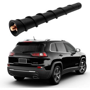 BASIKE Short Antenna fits 2011-2025 Cherokee, Grand Cherokee, Jeep Renegade, Compass, Dodge Journey, Avenger, Durango, Dart, Chrysler 200, 68297936AA 5091100AA (4.5 INCH)