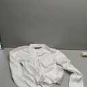 Alimens & Gentle White Button Down Shirt Men Regular Fit Stretch Stain Shield Long Sleeve Solid Party Wedding Shirts, White, Medium