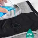 Men's Incontinence Underwear - Washable & Reusable Leakproof High Absorbent, Cotton, Briefs, 150ML 5 Pack (Multicolor01, Medium) (M)