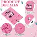 Geiserailie 7 Pcs Golf Gift for Women Golfer Golf Accessories Include 16oz Tumbler Makeup Bag Socks Towel Keychain Card Box Gifts for Golfer Lover Player Coach Graduation Holiday Birthday Party Favor, Mother Style