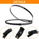 Litoexpe 10 Inch Stainless Steel Worm Gear Hose Clamp 2 Pcs, Adjustable 241-267mm Size Range, Fuel Line Clamp for Plumbing Automotive and Mechanical Application (Black)