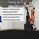jxgzyy Basketball Court Tiles, Thick Portable Sport Outdoor Floor Tiles, Non Slip PP Interlocking Drainage Mat for Tennis Court Drain Pool Patio Porch, 12x12 Inch