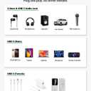 tavalmax USB C Splitter, USB C to 3.5mm Headphone and Charger Adapter, USB Type-C Digital Audio Headset/ OTG Converter with 60W PD Fast Charging Dongle Cable for iPhone17/ 16, iPad, MacBook, Galaxy, Pixel