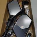 KEMIMOTO ATV Mirrors, 8MM 10MM Foldable Motorcycle Mirrors with 7/8" Handlebar Mounts, Clear Vision fit ATV Motorcycle Scooter Bike, Compatible with Polaris Sportsman, Outlander, Raptor