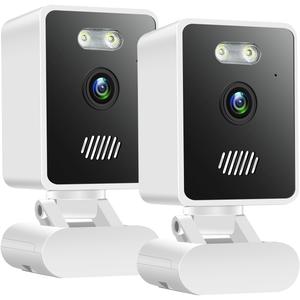 Indoor Security Camera for Baby Monitor,1080P Home Security Camera w/ 2-Way Audio,Motion Detection,Cloud & SD Card Storage,Night Vision(2.4G WiFi Connection)