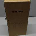 Glass Spice Storage Container with Spoon, 3PCS 20oz Airtight Sealed Condiment Jar with Tray, Kitchen Pantry Seasoning Canister Set for Salt Coffee Sugar Tea & Bathroom Cotton Swab Ball