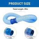 Pool Vacuum Hose, 5 Pack Twist Lock Pool Cleaner Hose Replacement for MX6 MX8, 39-Inch Swimming Pool Vacuum Hoses for Inground Pools, Easy Twist Lock Connection