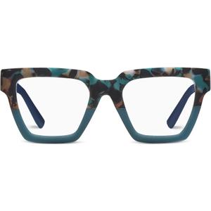 Peepers by PeeperSpecs Women's Take a Bow Oversized Square Blue Light Blocking Reading Glasses