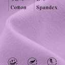 Resinta Girl's Cotton Footless Leggings Toddler Girls Stretchy Basic Leggings Pull On Tights for Everyday Wear, 4-14 Years (Purple)