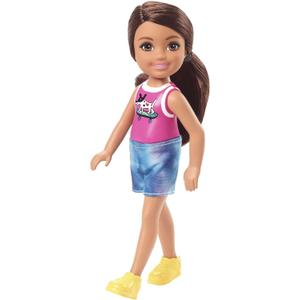 Barbie Chelsea Doll (6-inch Brunette) Wearing Sparkly Skirt, Molded Unicorn Top & Green Shoes, Gift for 3 to 7 Year Olds Barbie Chelsea Doll (6-inch Brunette) Wearing Sparkly Skirt, Molded Unicorn Top & Green Shoes, Gift for 3 to 7 Year Olds