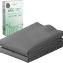 CALIFORNIA DESIGN DEN Luxuriously Soft Hotel Quality 600 Thread Count, 100% Cotton Set of 2 Cases, Crisp & Cool Dark Gray Pillow Cases Standard Fits Standard & Queen Pillows (Dark Gray) (04 - Grey)