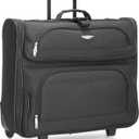 Travel Select Amsterdam Business Rolling Garment Bag, Softside Expandable Rolling 2-Wheeled Suit Carrier, Gray, One Size